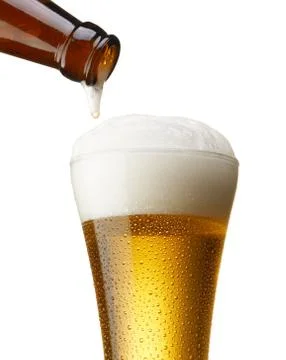 Pouring beer Stock Photos