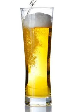 Pouring beer Stock Photos