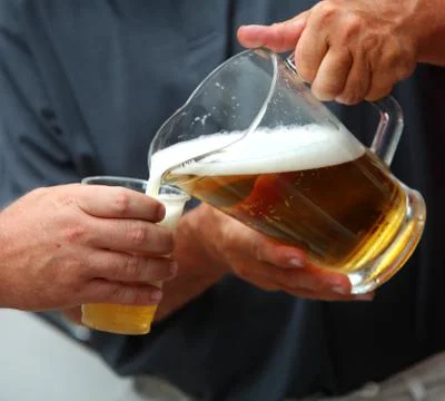 Pouring Beer Stock Photos