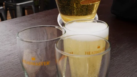 Pouring Beer Slow Motion Stock Footage 105802147