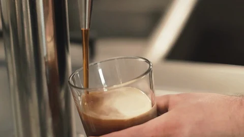 Pouring Beer/Cold Brew Tap Stock Footage 97201501