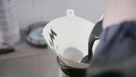 Pouring car polish Stock Footage 85899063