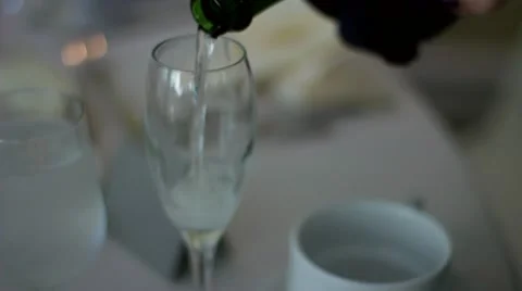 Pouring Champagne Stock Footage 11801256