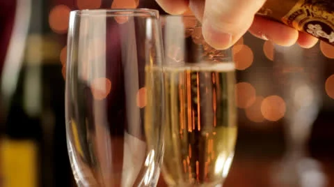 Pouring Champagne Video stock 23024430