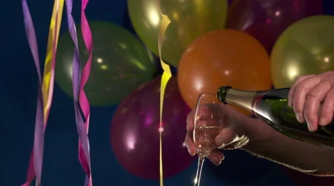 Pouring Champagne Stock Footage 65474036