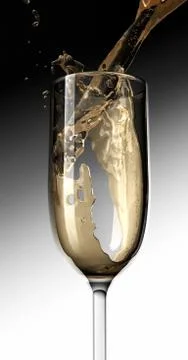 Pouring champaign Fotos Stock