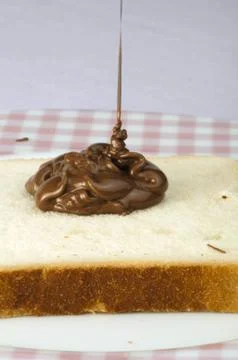 Pouring chocolate Stock Photos