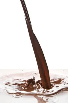 Pouring chocolate Stock Photos
