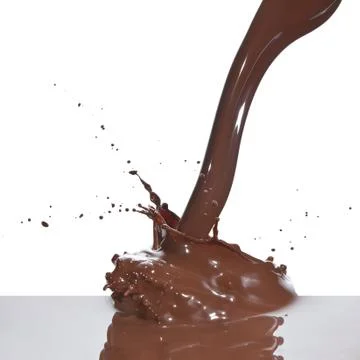 Pouring chocolate Stock Photos