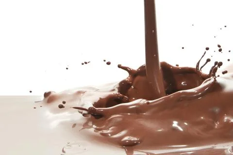 Pouring chocolate Stock Photos