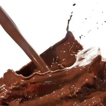 Pouring chocolate Foto stock