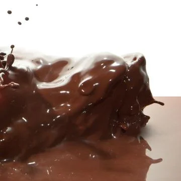 Pouring chocolate Stock Photos
