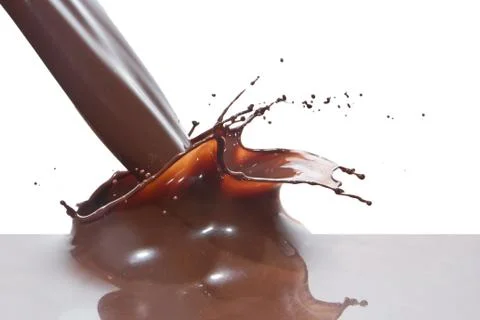 Pouring chocolate Stock Photos
