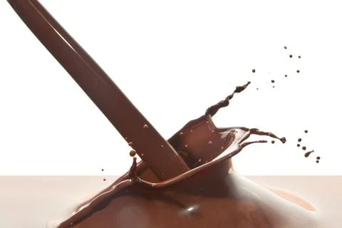 Pouring chocolate Stock Photos