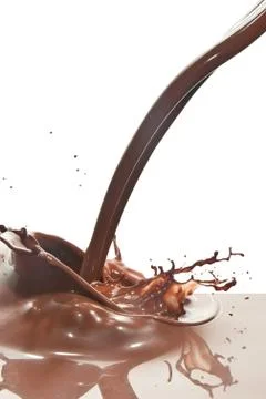 Pouring chocolate Stock Photos