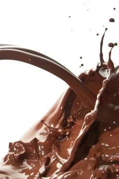 Pouring chocolate Stock Photos