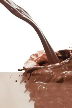 Pouring chocolate Stock Photos