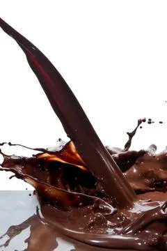 Pouring chocolate Stock Photos