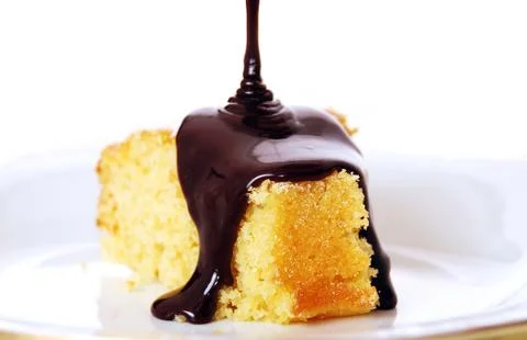 Pouring chocolate Stock Photos