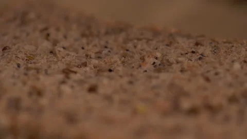 Pouring Chocolate Spread on a Multi Grain Loaf Of Bread Video stock 130448546