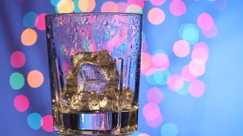 Pouring  clear drink Stock Footage 8600516