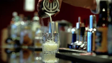 Pouring Cocktail | 4K Stock Footage 165410357