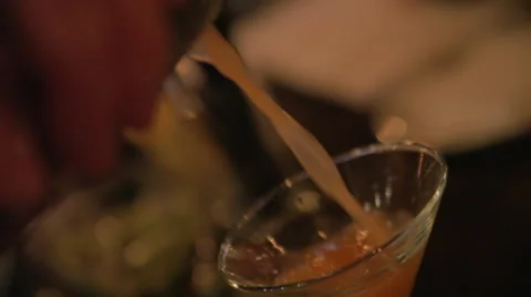 Pouring Cocktail Stock Footage 42428461