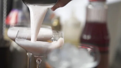 Pouring a cocktail Stock Footage 82026186