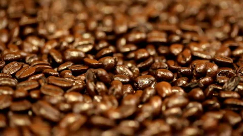 Pouring coffee beans Stock Footage 311691