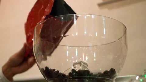 Pouring Coffee Beans Stock Footage 318303198