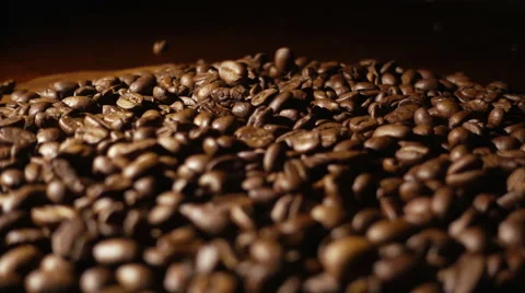 Pouring Coffee Beans Sslow Motion 스톡 동영상 60635521