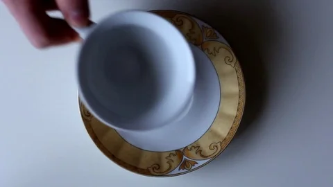 Pouring Coffee Into A Cup Stock Footage 71098173