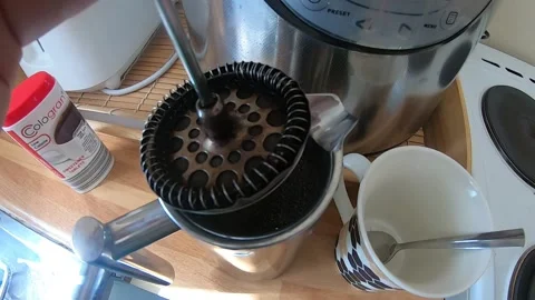 Pouring Coffee in a Cup Stock Footage 137827343