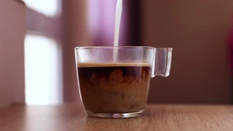 Pouring Coffee in a cup Video stock 145879289