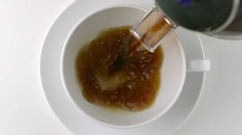 Pouring coffee into cup, Slow Motion Stock Footage 22238323