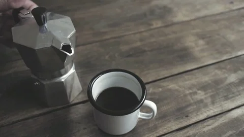 Pouring coffee Stock Footage 74765315