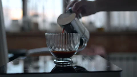 Pouring coffee Stock Footage 302640625