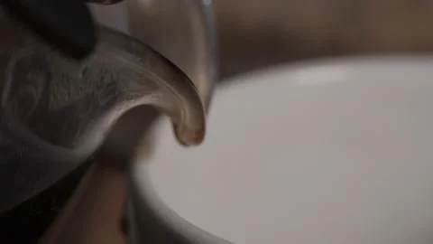 Pouring Coffee Into A Mug - Slow Motion Видео 149273611