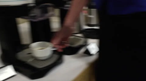 Pouring Coffee at a Networking Event Stock Footage 41071418