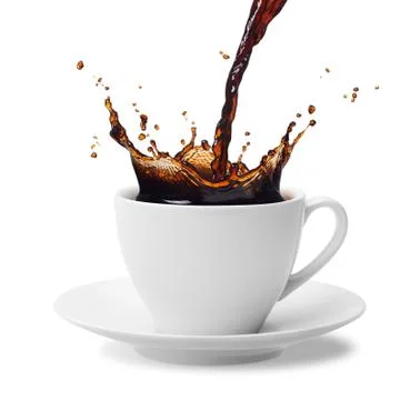 Pouring coffee Stock Photos