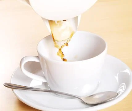 Pouring coffee Stock Photos