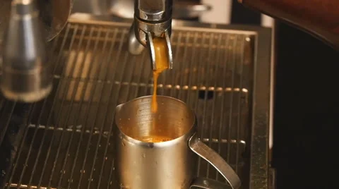 Pouring coffee in slow motion Stock Footage 59823461