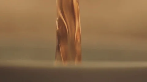 Pouring coffee in slow motion Stock Footage 76249781