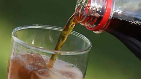 Pouring cola Stock Footage 23417764