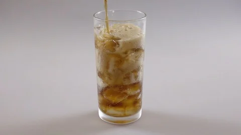 Pouring cola in glass Stock Footage 102216262