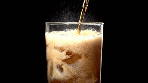 Pouring cola in the glass  Stock-Footage 210233451