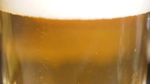 Pouring cold beer bubbles Stock Footage 83987335