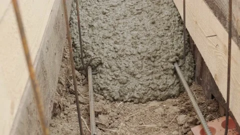 Pouring concrete Stock Footage 160345637
