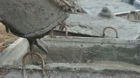 Pouring concrete. Stock Footage 167590789
