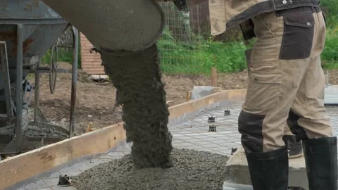 Pouring concrete. Stock Footage 167590803